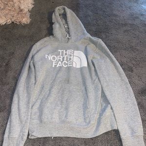 The North face grey hoodie
